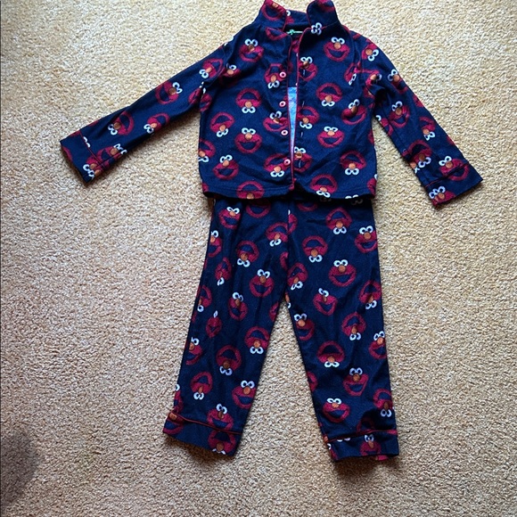 Kids Pajamas with Fun Character Print Elmo - Picture 1 of 1